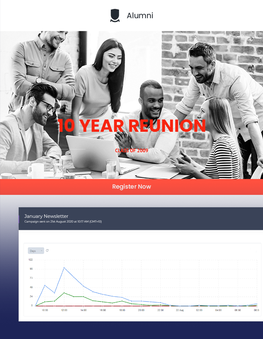 College / School Alumni Website Network - Alumnly