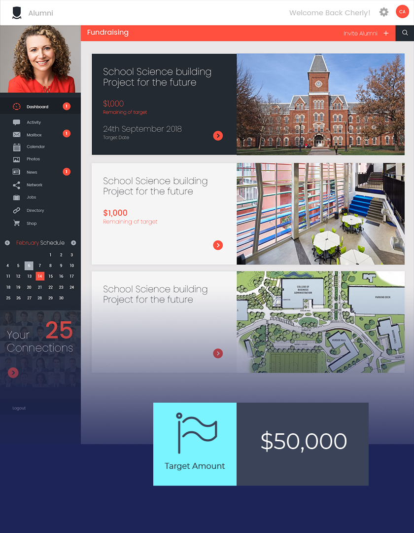 College / School Alumni Website Network - Alumnly